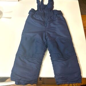 Toddler navy blue snow bibs